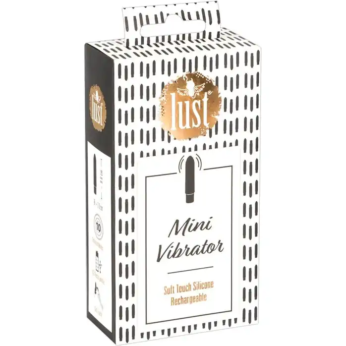 Чёрный мини-вибратор Lust Mini Vibrator - 9,6 см - Lust. Фотография 4.