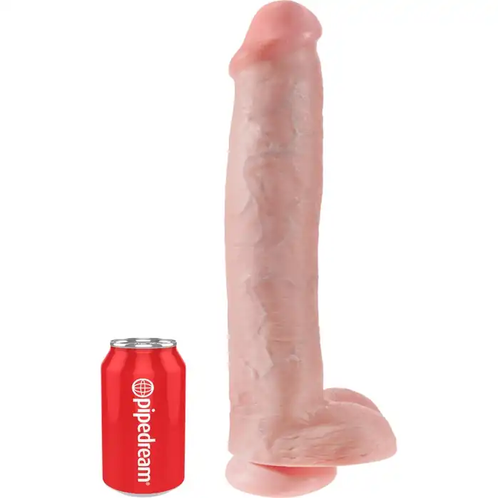 Телесный фаллоимитатор-гигант 15 Cock with Balls - 40,6 см - King Cock. Фотография 2.