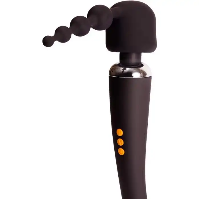 Жезловый вибратор с насадками Supercharged Wand Set. Фотография 9.