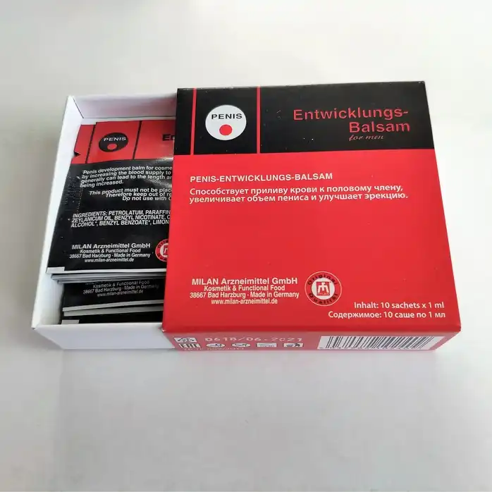 Набор из 10 пробников крема для увеличения пениса Penis Entwicklungs Balsam. Фотография 3.