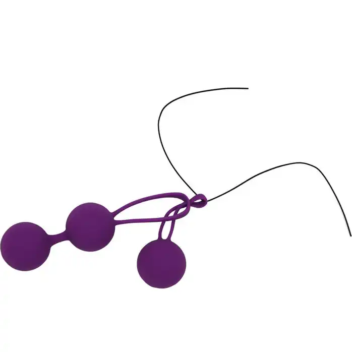 Фиолетовый набор для тренировки вагинальных мышц Kegel Balls. Фотография 2.