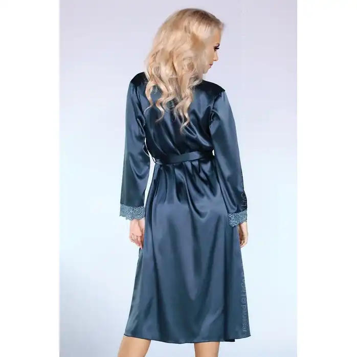 Удлинённый пеньюар Yasmeen с пояском - Night In Paris Collection. Фотография 2.