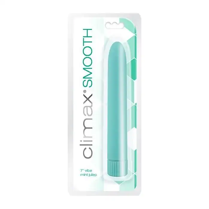 Мятный вибромассажер Climax Smooth 7 Vibe - 17,8 см - Climax. Фотография 3.
