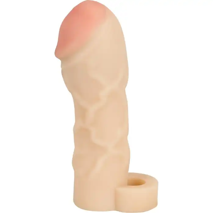Закрытая удлиняющая насадка на пенис с подхватом мошонки Thicker Bigger Extension - 17 см - You2Toys
