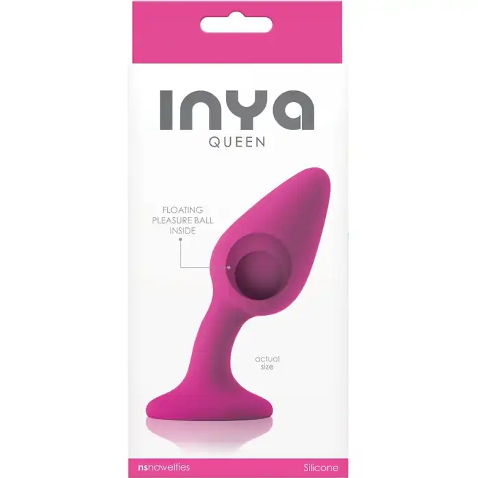 Розовая гибкая анальная пробка INYA Queen - 11,9 см - INYA. Фотография 2.