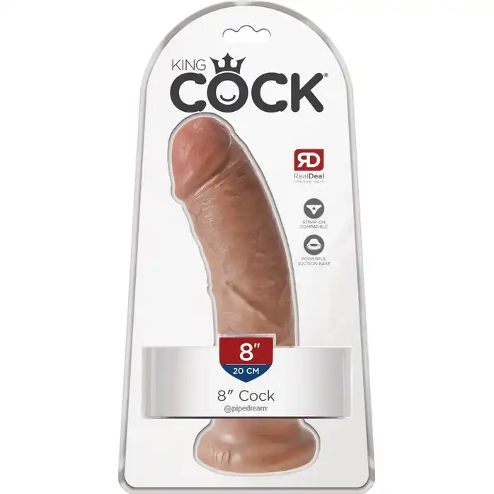 Фаллоимитатор-мулат 8 Cock - 20,3 см - King Cock. Фотография 4.