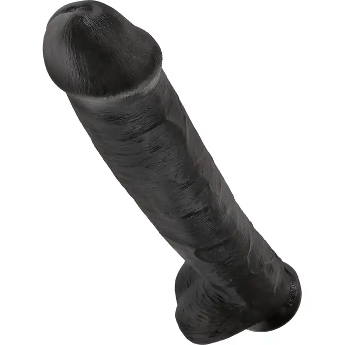 Чёрный фаллоимитатор-гигант 15 Cock with Balls - 40,6 см - King Cock. Фотография 6.
