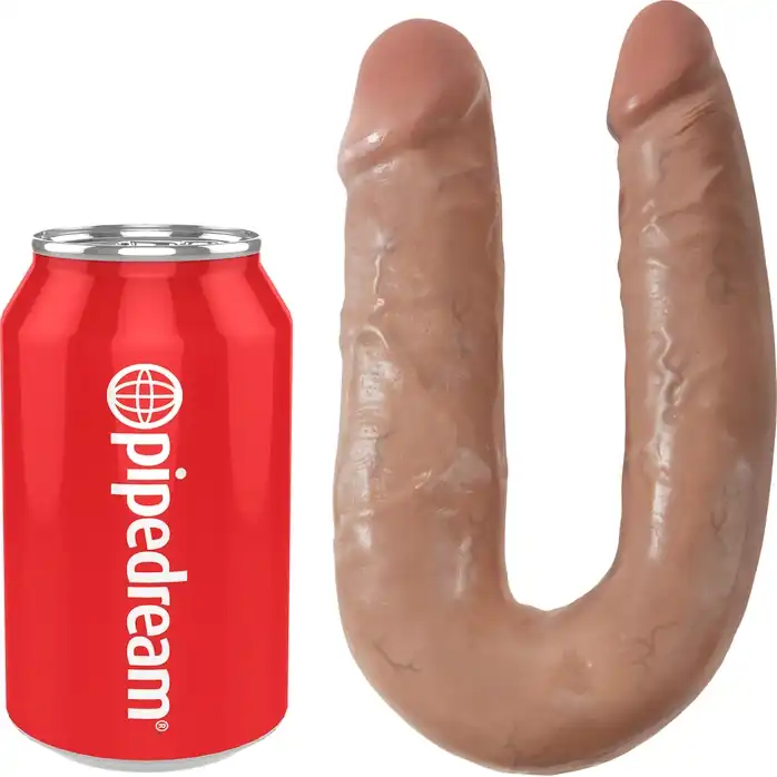 U-образный фаллоимитатор-мулат U-Shaped Medium Double Trouble - 34,6 см - King Cock. Фотография 5.