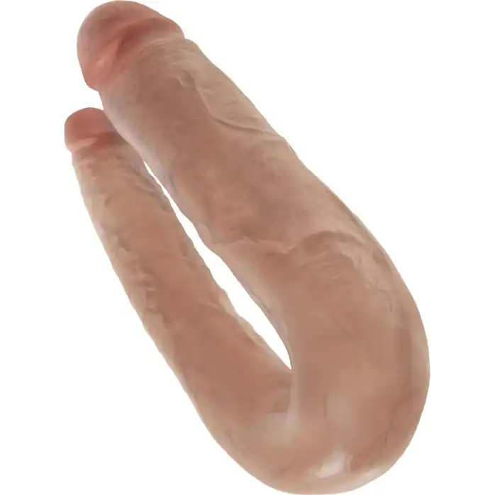 Двусторонний фаллоимитатор-мулат U-Shaped Large Double Trouble - 44,4 см - King Cock. Фотография 3.