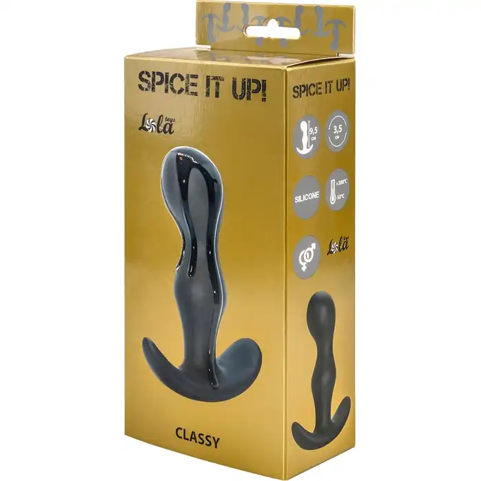 Серый анальный стимулятор Classy - 11,5 см - Spice It Up. Фотография 2.