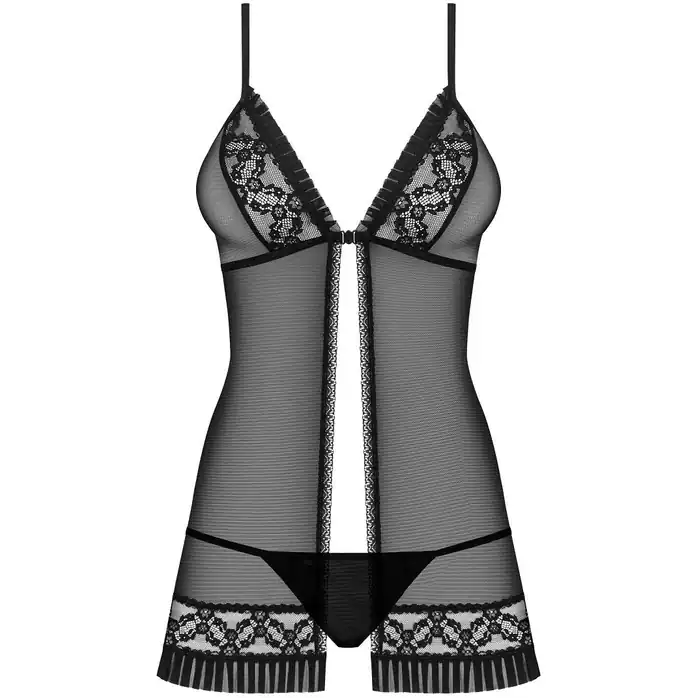 Коротенький беби-долл с рюшевой отделкой - Sexy. Фотография 3.