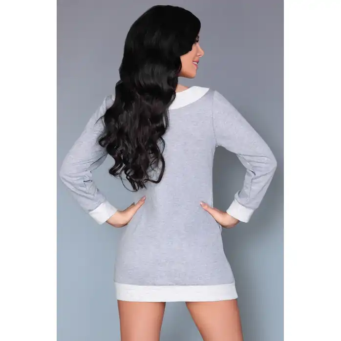 Домашняя сорочка-туника Maristela с кармашками - Touch of Gray Collection. Фотография 2.