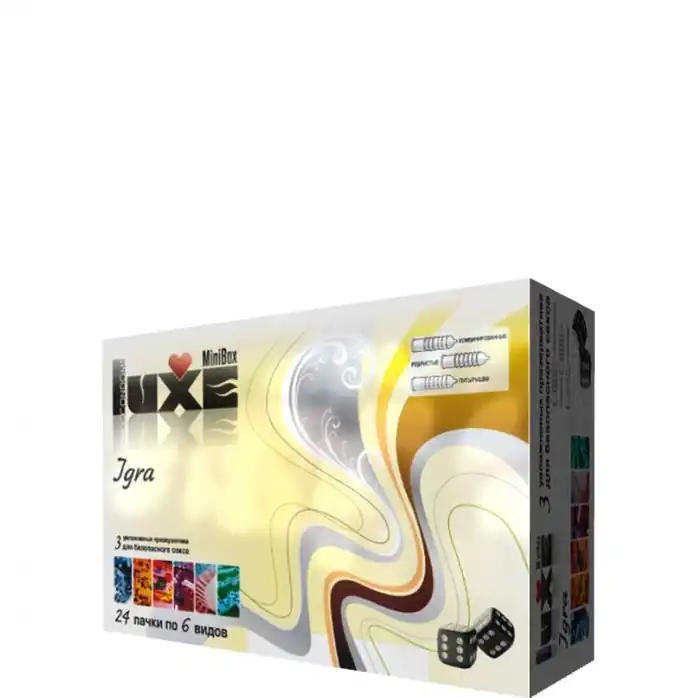 Презервативы Luxe Mini Box Игра - 1 блок (24 уп. по 3 шт. в каждой). Фотография 2.
