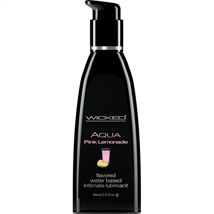 Лубрикант с ароматом розового лимонада Wicked Aqua Pink Lemonade - 60 мл