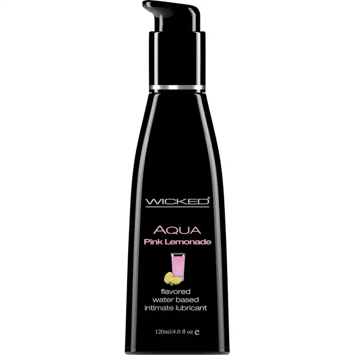 Лубрикант с ароматом розового лимонада Wicked Aqua Pink Lemonade - 120 мл