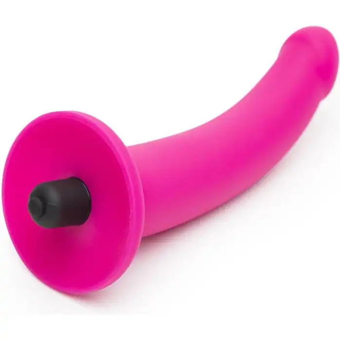 Ярко-розовый страпон на трусиках-брифах Broad City Pegasus Pegging Kit S/M - 17,8 см. Фотография 4.