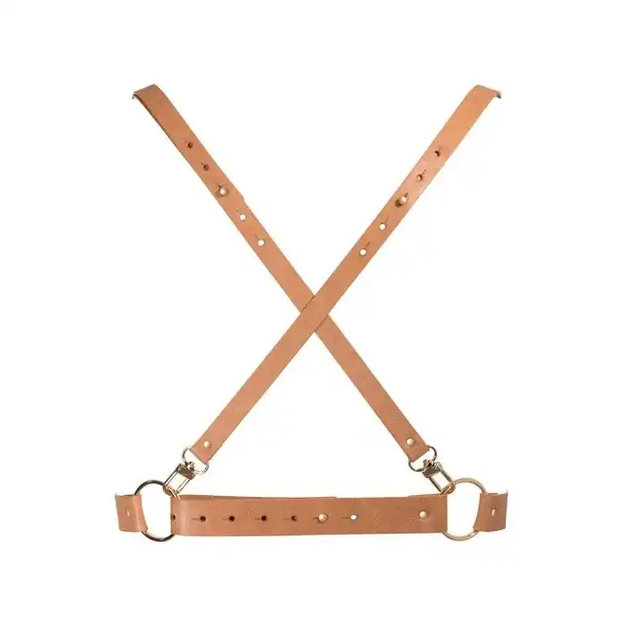 Коричневая портупея MAZE X HARNESS BROWN. Фотография 3.