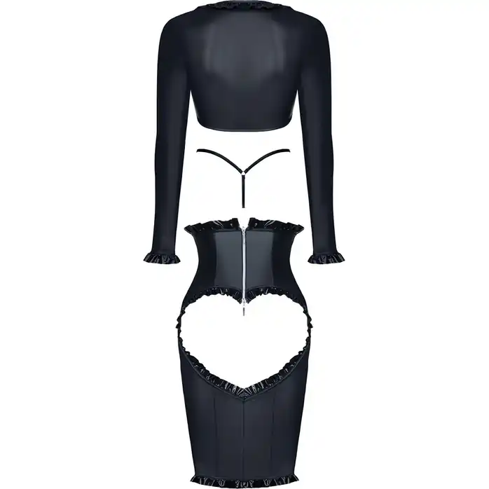 Платье с открытой грудью и вырезом в форме сердца сзади Kerstin - Hard Candy collection. Фотография 3.