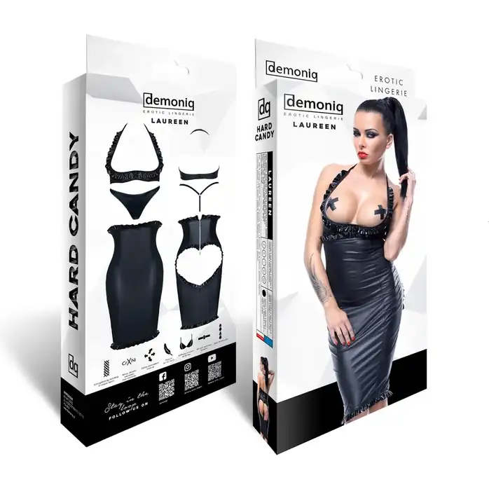 Платье с открытой грудью и вырезом в форме сердца сзади Laureen - Hard Candy collection. Фотография 5.