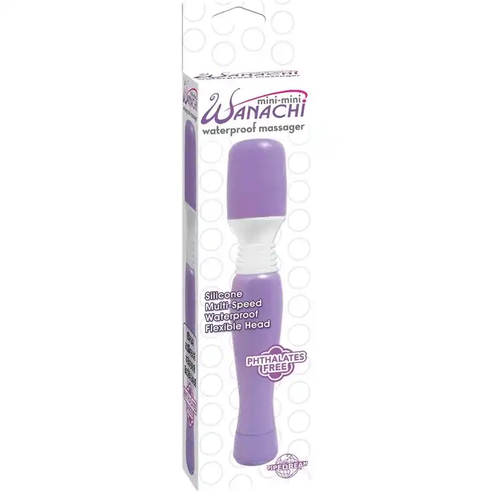 Фиолетовый жезловый мини-вибратор Mini-Mini Wanachi - 13,3 см - Wanachi. Фотография 3.