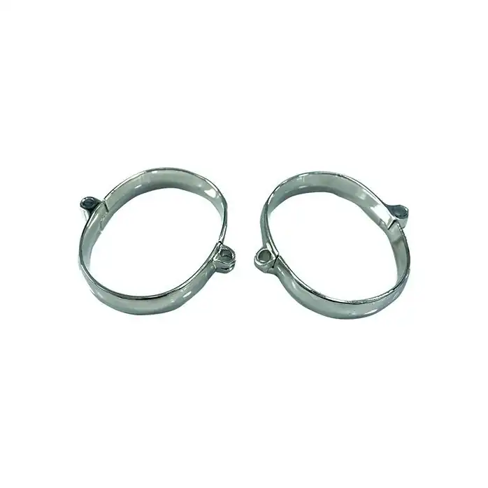 Большие овальные оковы на навесном замке - Kanikule metal. Фотография 2.