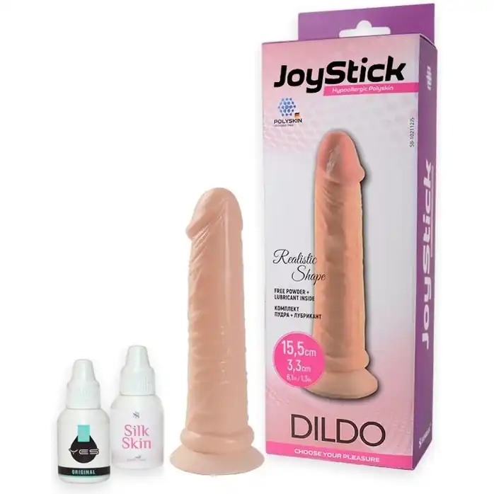 Реалистичный фаллоимитатор без мошонки JOYSTICK - 15,5 см - JoyStick