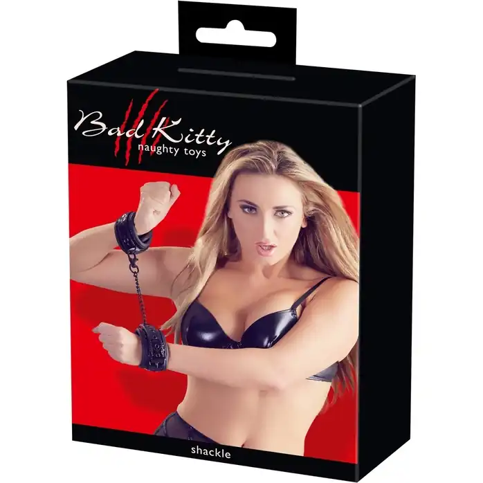 Наручники с геометрическим узором Bad Kitty Handcuffs - Bad Kitty. Фотография 6.