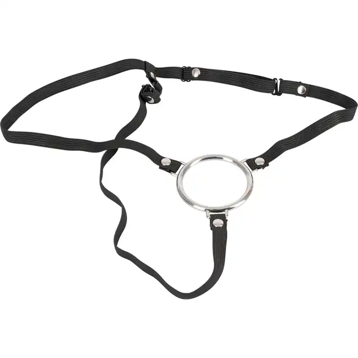 Полый вибрострапон на ремнях Vibrating Strap-On - 22,5 см - You2Toys. Фотография 4.