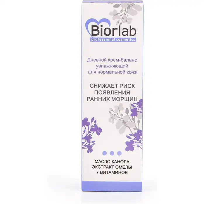 Дневной увлажняющий крем-баланс Biorlab для нормальной кожи - 50 гр - Уходовая косметика BIORLAB. Фотография 3.