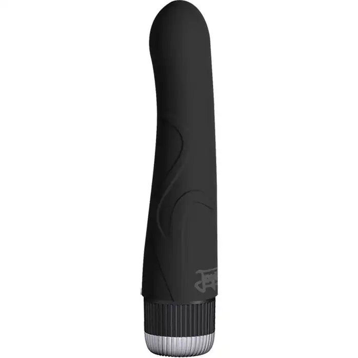 Чёрный мини-вибромассажер Joystick Voyage Mini - 11,8 см
