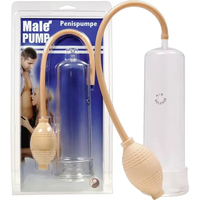 Прозрачная вакуумная помпа Male Pump с уплотнительным кольцом - You2Toys