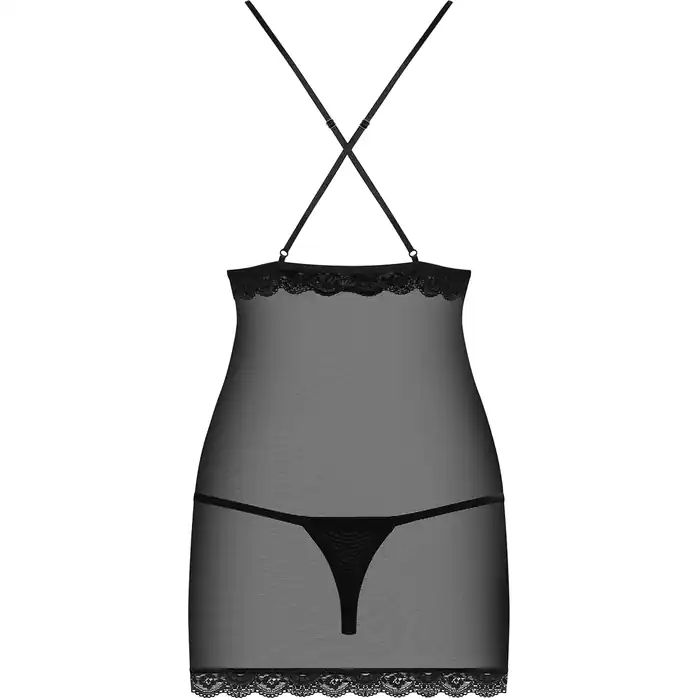 Облегающая сорочка с непрозрачным лифом - Sexy. Фотография 4.