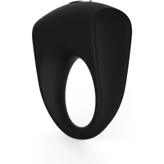 Чёрное эрекционное кольцо с вибрацией Cock Ring - Be Good Tonight. Фотография 2.