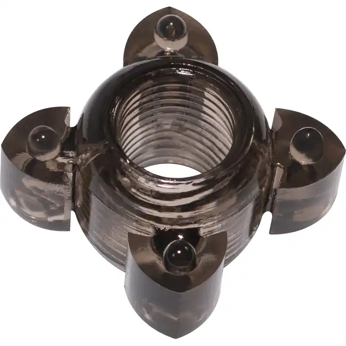 Чёрное эрекционное кольцо Rings Screw - Rings!