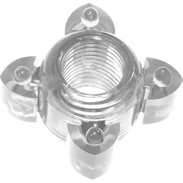 Прозрачное эрекционное кольцо Rings Screw - Rings!