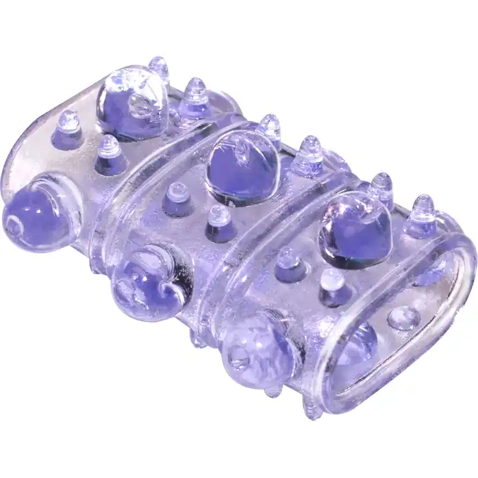 Фиолетовая насадка на пенис Rings Armour - Rings!. Фотография 2.