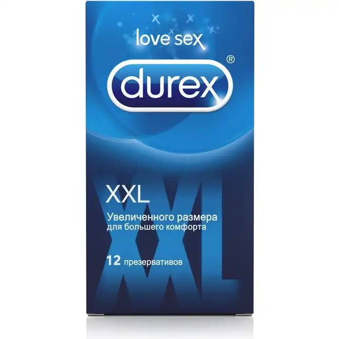 Презервативы увеличенного размера Durex XXL - 12 шт