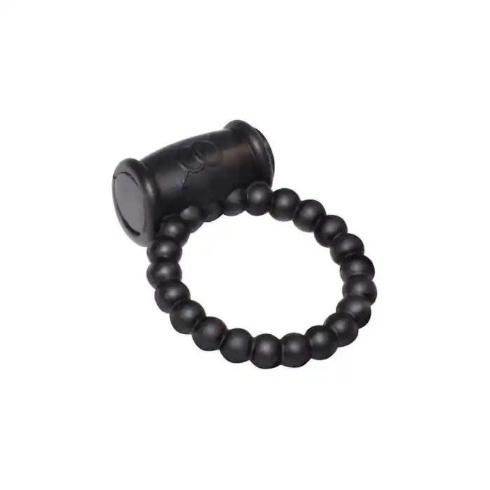 Чёрное эрекционное кольцо Rings Drums - Rings!. Фотография 2.