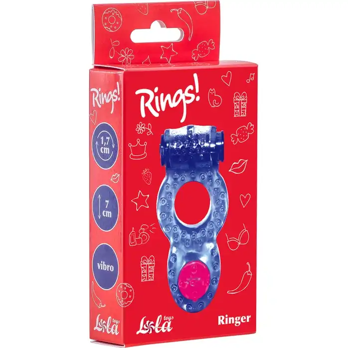 Фиолетовое эрекционное кольцо Rings Ringer - Rings!. Фотография 3.