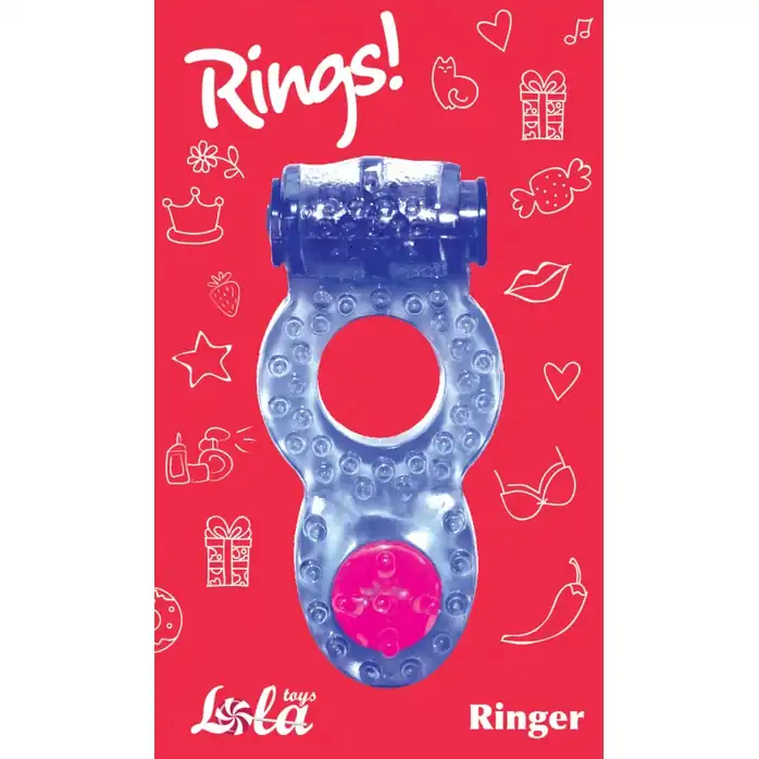 Фиолетовое эрекционное кольцо Rings Ringer - Rings!. Фотография 4.
