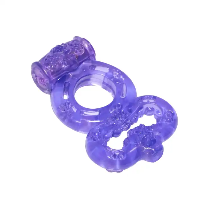Фиолетовое эрекционное кольцо Rings Treadle с подхватом - Rings!. Фотография 2.