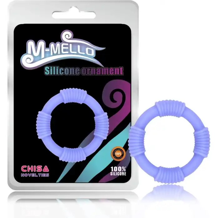 Сиреневое эрекционное кольцо Rope Ring из силикона - M-Mello