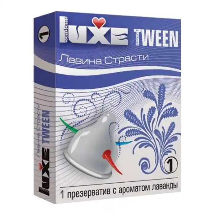 Презерватив Luxe Tween Лавина страсти с ароматом лаванды - 1 шт - Tween