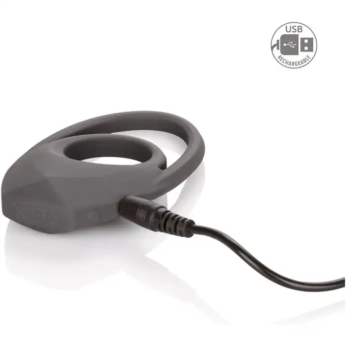 Двойное эрекционное кольцо с вибрацией Apollo Rechageable Support Ring - Apollo. Фотография 6.