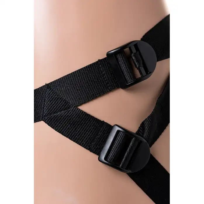 Телесный поясной страпон с вагинальной пробкой - 17 см - Для двоих + HARNESS WOMAN STRAP. Фотография 9.