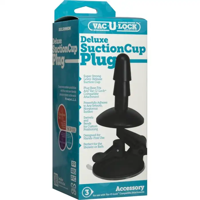 Плаг на присоске Vac-U-Lock Deluxe Suction Cup Plug Accessory - Vac-U-Lock. Фотография 3.