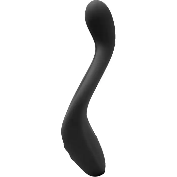 Чёрный вибромассажер для пар TRYST Multi Erogenous Zone Massager. Фотография 3.