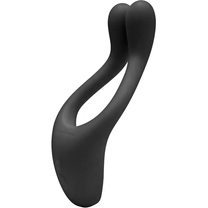 Чёрный вибромассажер для пар TRYST Multi Erogenous Zone Massager