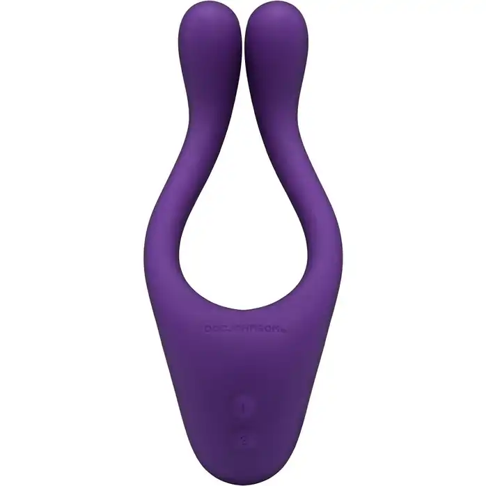 Фиолетовый вибромассажер для пар TRYST Multi Erogenous Zone Massager. Фотография 3.