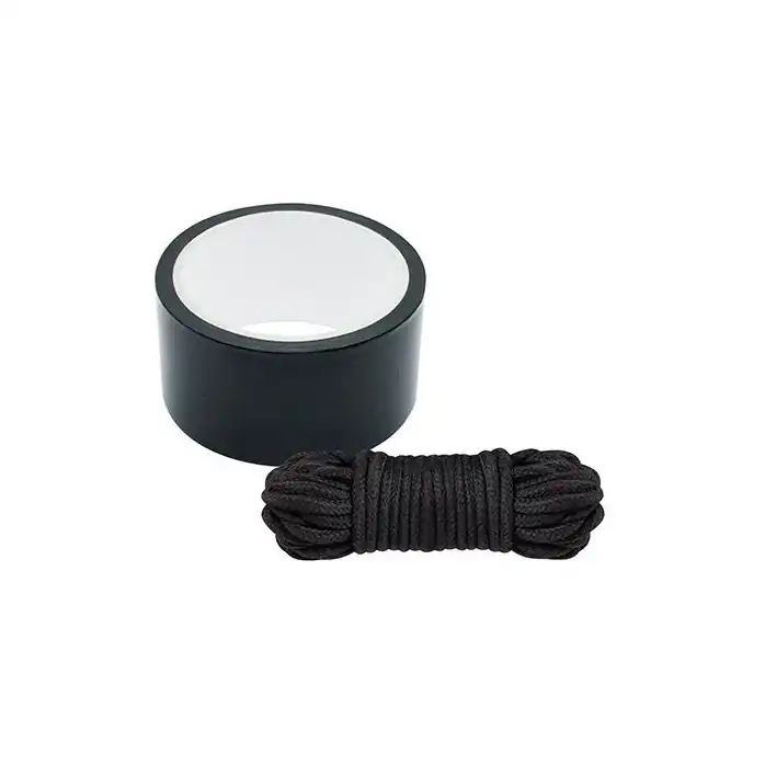 Комплект для связывания BONDX BONDAGE RIBBON LOVE ROPE BLACK - BondX